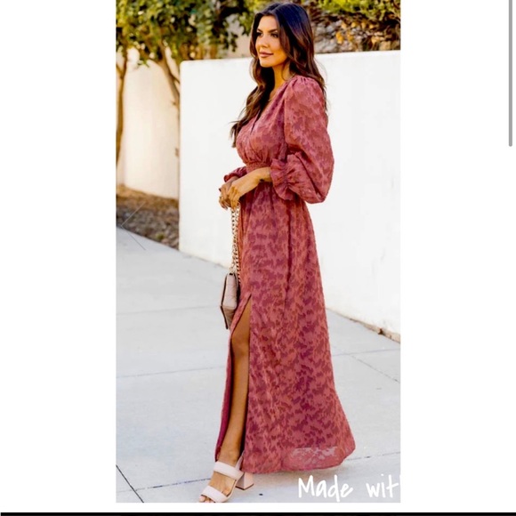 Pink Lily Floral Maxi Dress - Picture 6 of 7